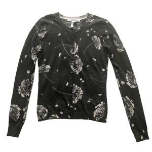 BCBGeneration Dandelion Print Cardigan Size XXS